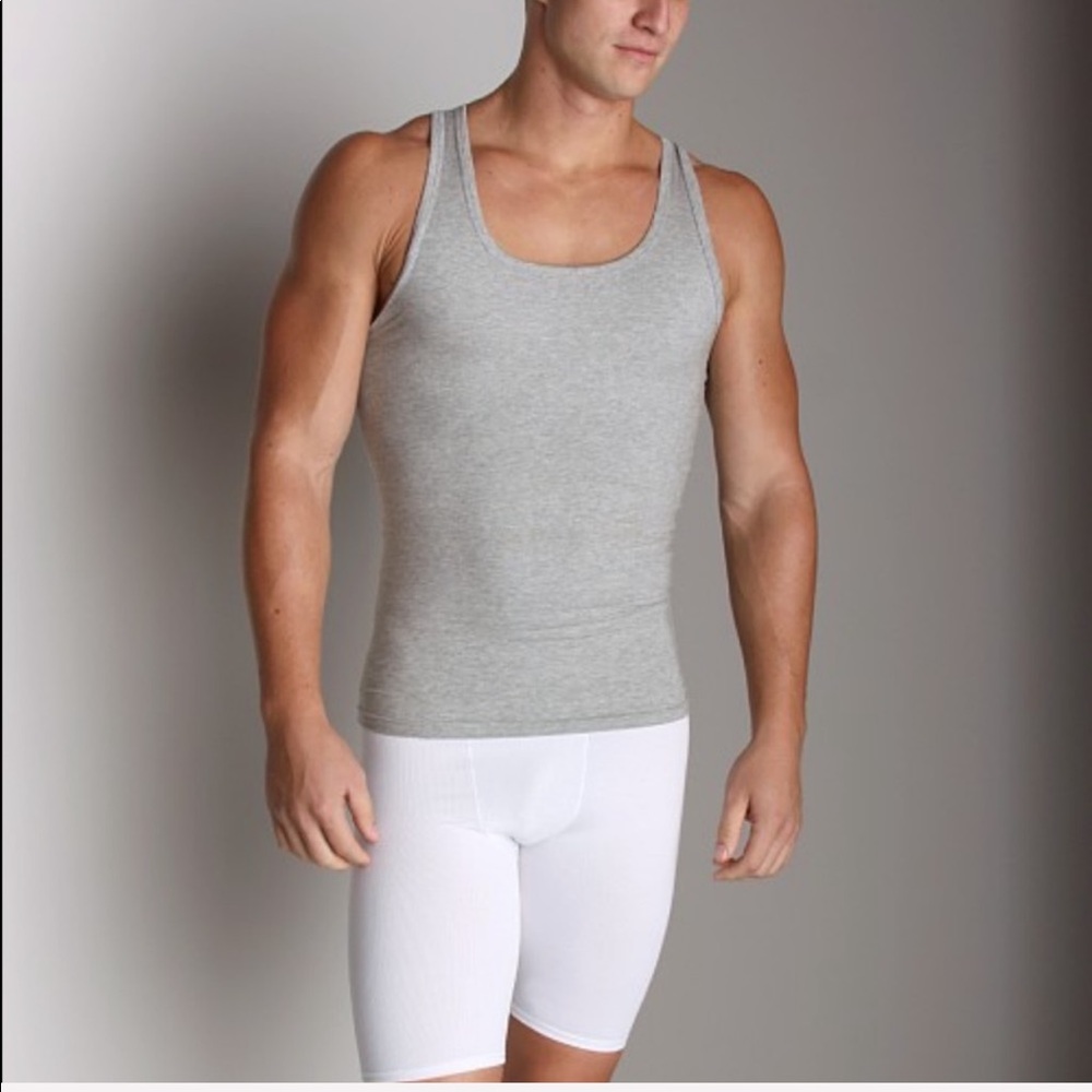 Spanx Gray Cotton Compression Undershirt XL